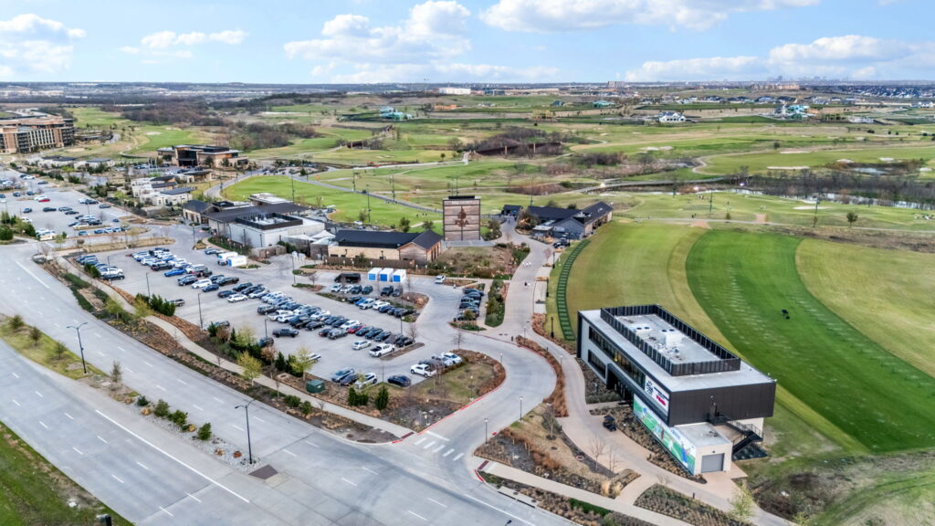 An aerial view of the PGA Frisco campus
